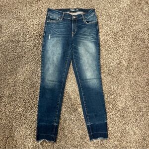 Old Navy Women’s Blue Jeans Rockstar Super Skinny Size 6 Built In Sculpt